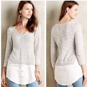 Anthropologie Lightweight Moth Sweater